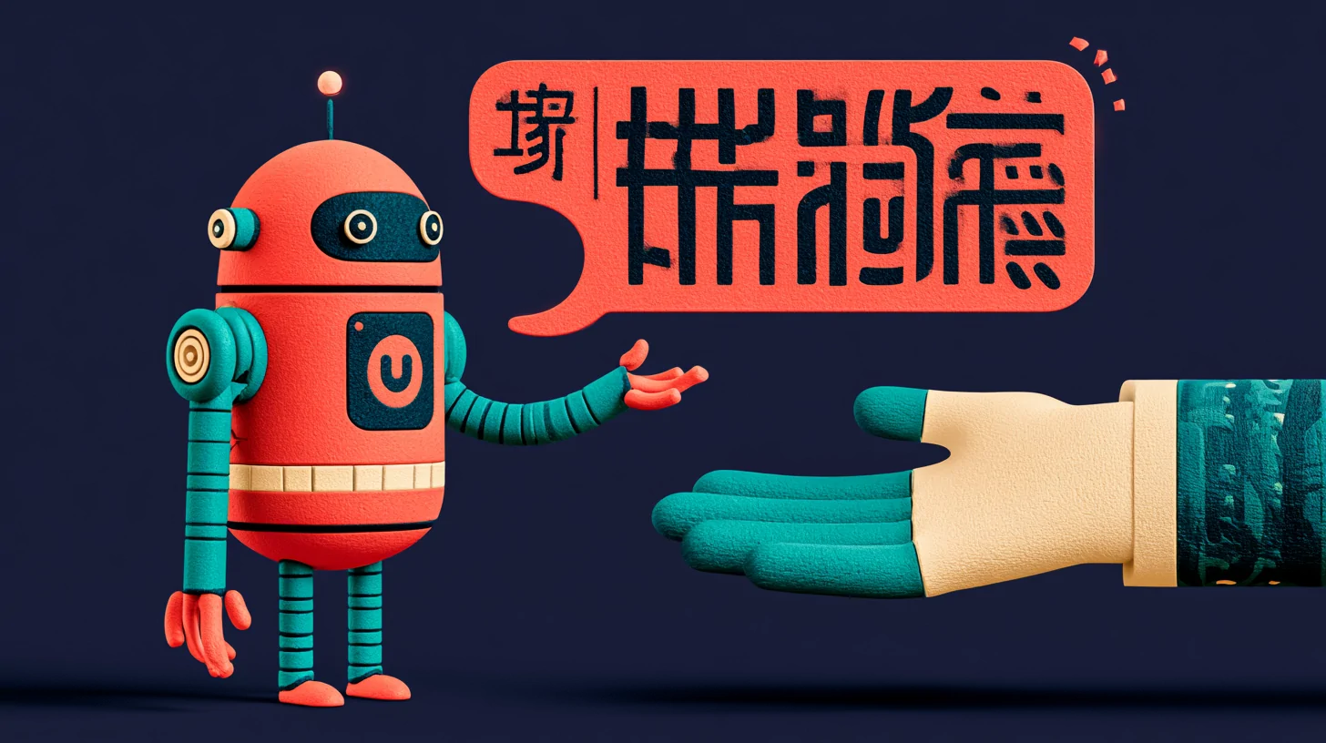 An AI agent for hotels working in the small hours: a front-desk clock at 11:40 p.m. surrounded by multilingual chat bubbles in teal on a navy background
