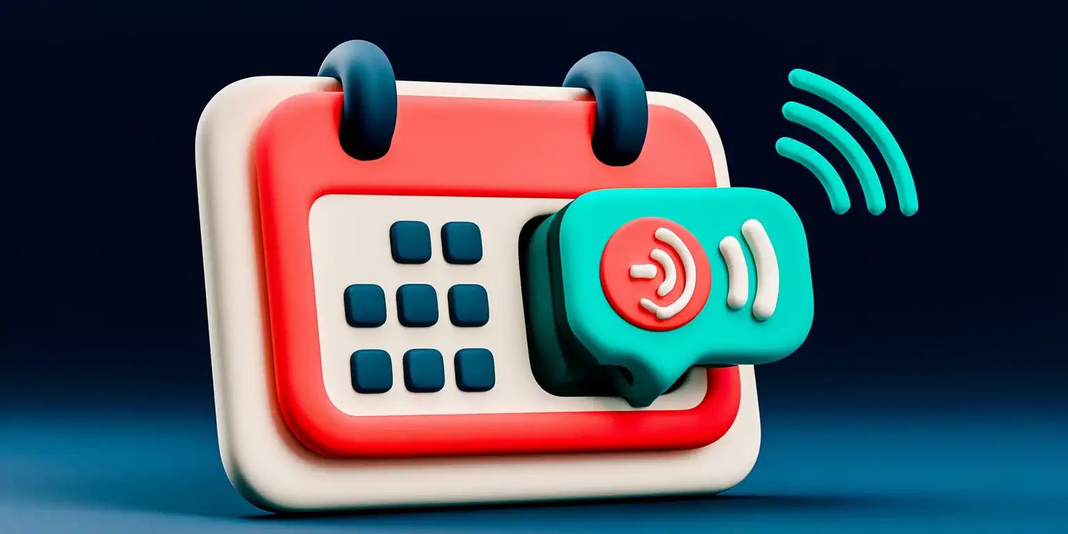 An appointment waitlist in action: a coral calendar slot left empty by a cancellation is instantly filled by a teal client card arriving from the queue, on a navy background