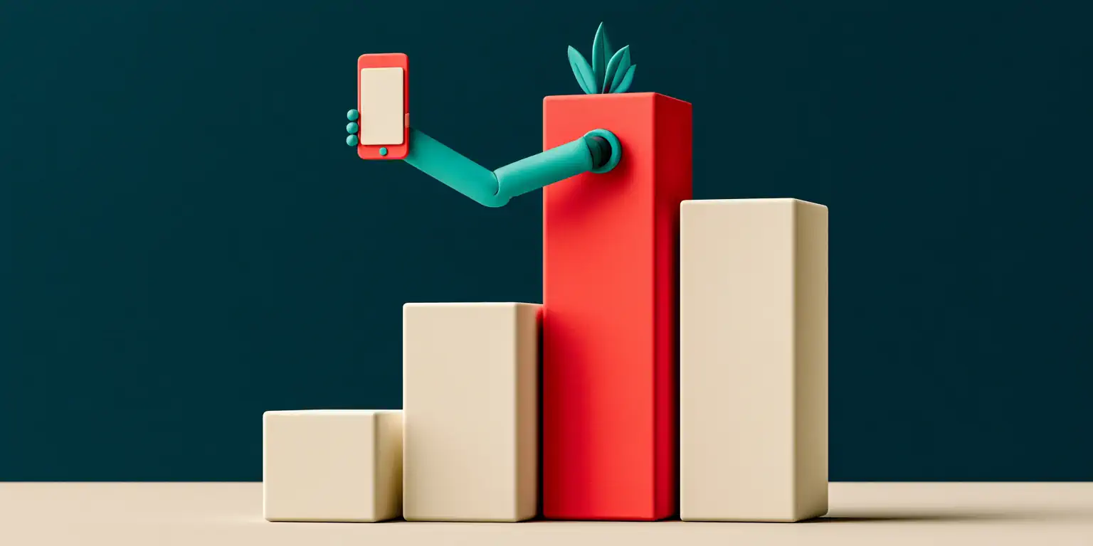 Best CRM for small business 2026 comparison: three matte-clay CRM cards arranged like a podium, the middle one highlighted in coral, on a navy background, editorial style