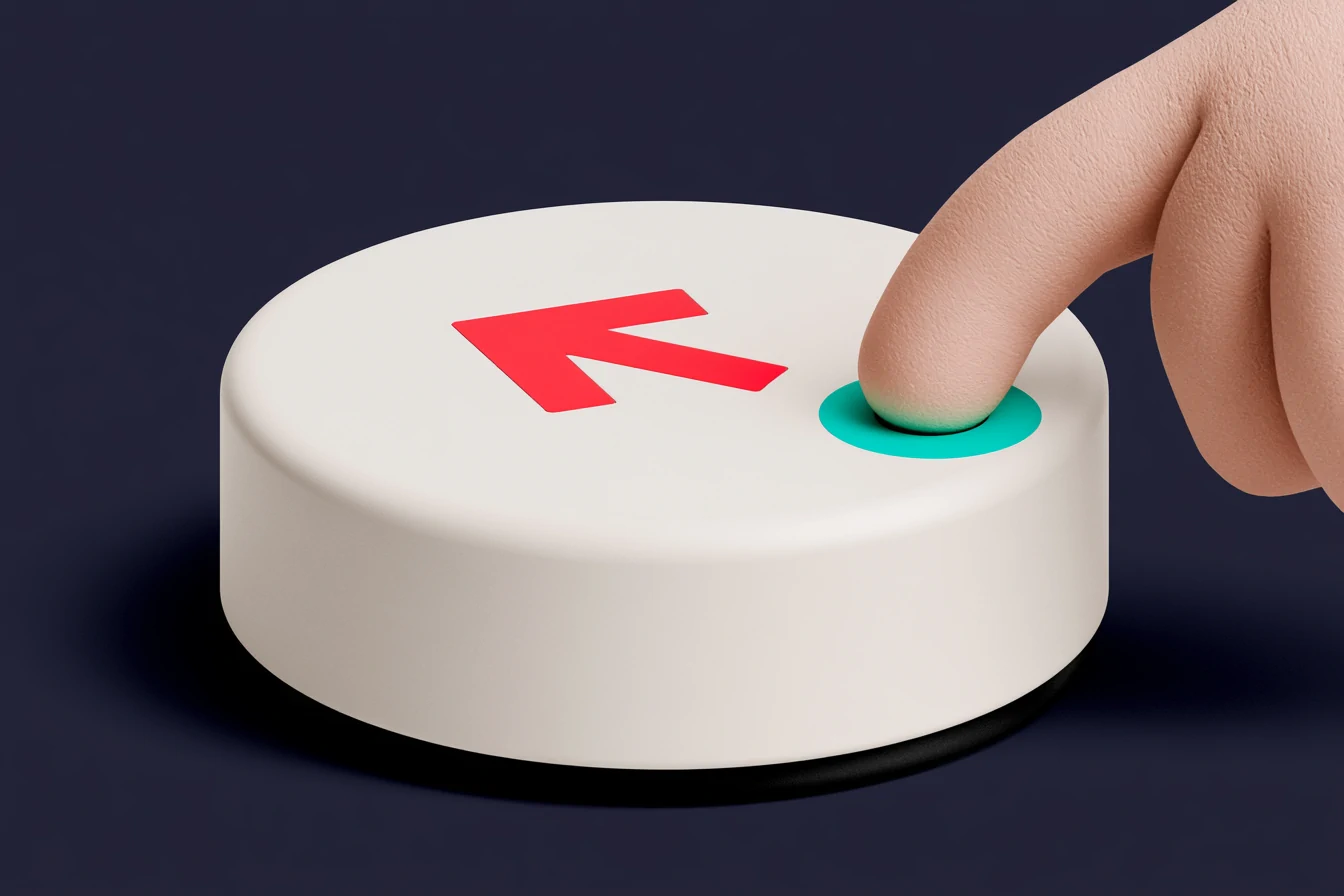24/7 AI coverage: a coral 24-hour clock with the nighttime band lit in teal and a phone off the hook in the center, on a navy background