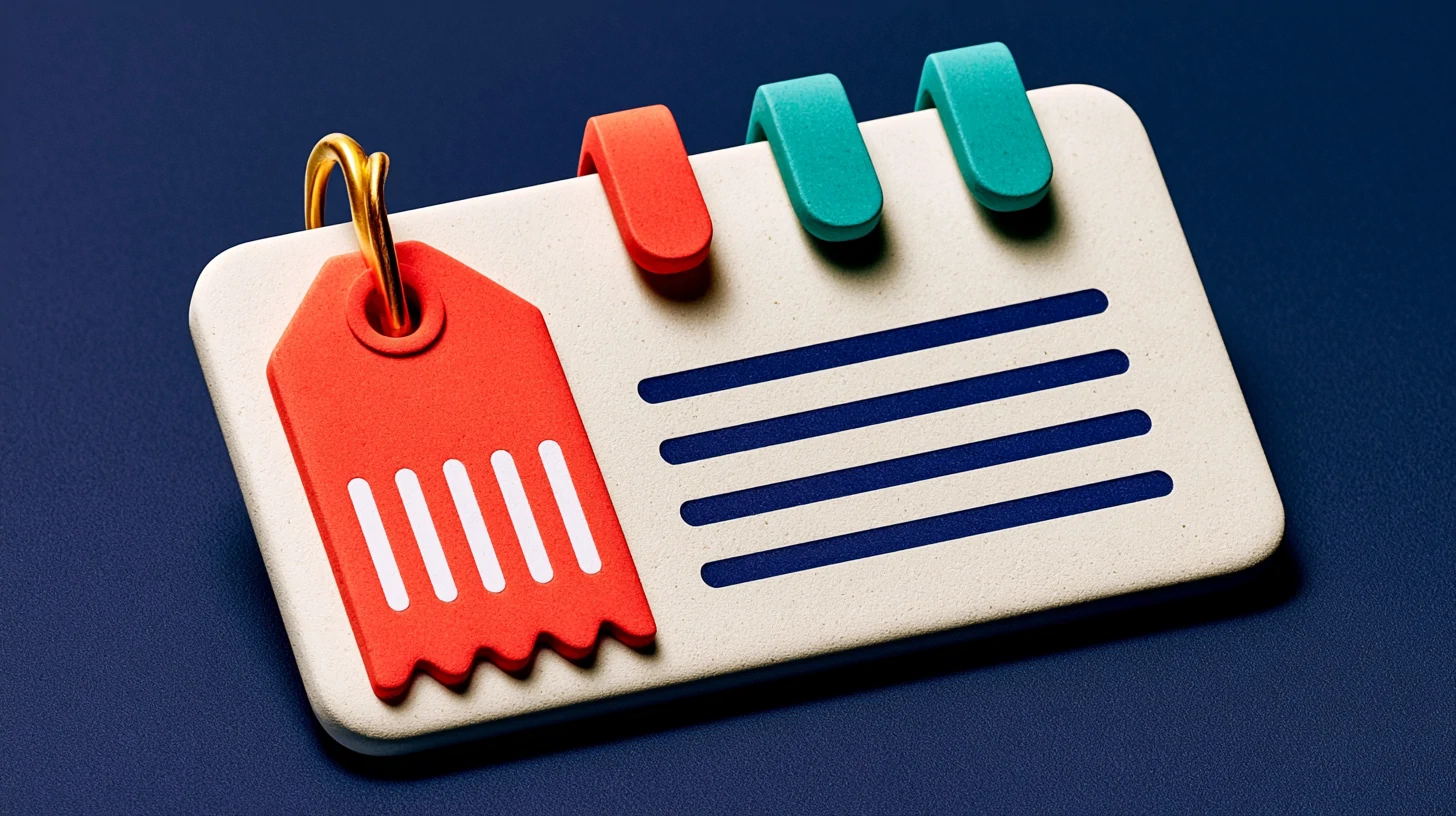 WhatsApp Business API cost per message: a matte 3D template with a rate tag clipped on, navy background, coral and teal accents, Totem editorial-clay style
